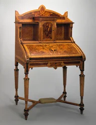 Desk, Herter Brothers Company, 1869-71