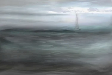 Sailboat In The Mist