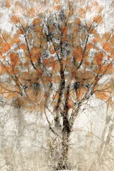 Textured Autumn Tree