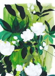 Lush White Blooms
