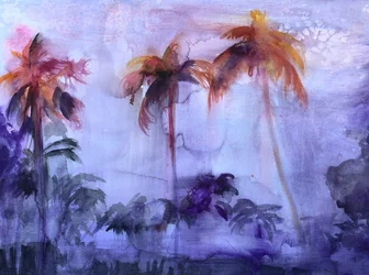 Purple Palm Dreams