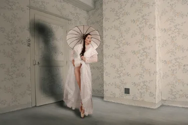 Ethereal Dancer with Umbrella