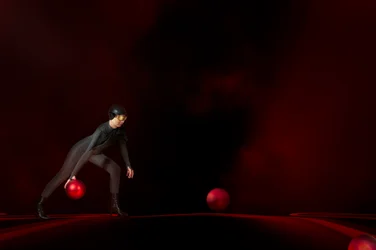 Futuristic Red Ball