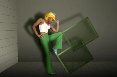 Geometric Green Fashion