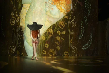 Mysterious Woman Golden Art