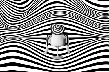 Stylish Op Art Woman