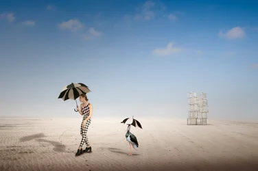 Surreal Desert Walk