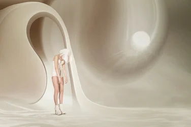 White Woman Dream Space