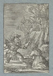 Child Surrenders to Angel Dressed as Knight (Pia Desideria)