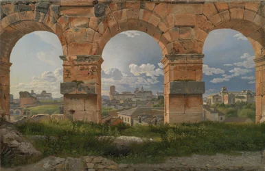 A View through Three of the North-Western Arches of the Third Storey of the Coliseum in Rome