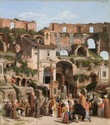 View of the Interior of the Colosseum