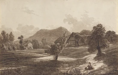 Lusatian Landscape with the Landeskrone Mountain