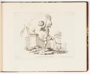 Plate 10, The Tambourine, Monkey Antics or Different Actions of Human Life Represented by Monkeys