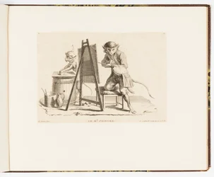 Plate 11, The Master Painter, Monkey Tricks or Different Actions of Human Life Represented by Monkeys