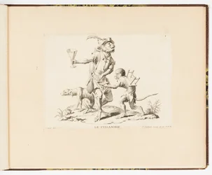Plate 4, La Ptisanier (The Herbal Tea Seller), Monkey Antics or Different Actions of Human Life Represented by Monkeys