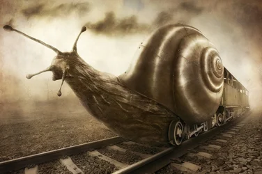 Steampunk Snail Train