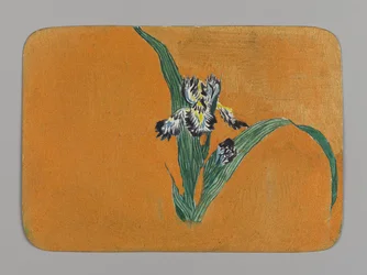 Small Card with Iris, ca. 1880