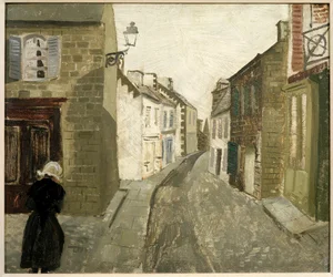 Street Scene in Treboul, 1930