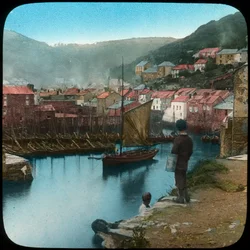 Polperro, Cornwall, late 19th or early 20th century