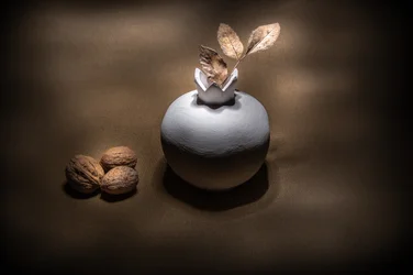 Autumn Vase and Walnuts