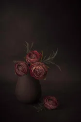 Dark Floral Still Life