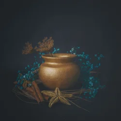 Golden Pot Rustic Charm