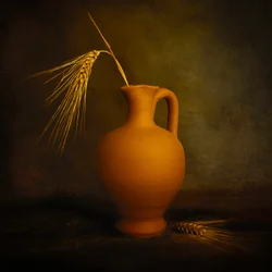 Golden Wheat Jug