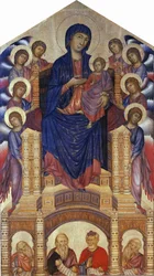 Santa Trinita Maestà (Madonna Enthroned)
