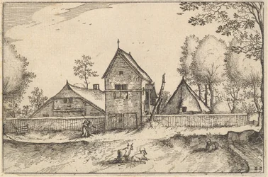 Large Walled Farm, plate 23 from Regiunculae et Villae Aliquot Ducatus Brabantiae