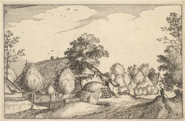 Village Road, plate 12 from Regiunculae et Villae Aliquot Ducatus Brabantiae