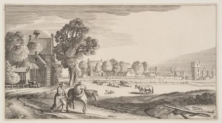 Roads along a Pasture, from Landscapes