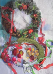Making of Christmas Garlands