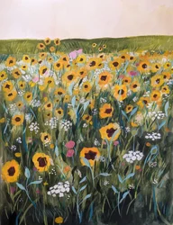 Golden Sunflower Field