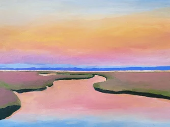 Tranquil River Sunset