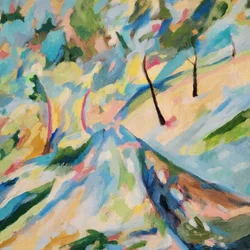 Vibrant Winding Path