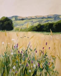 Wildflower Field Hills
