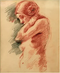 Standing Female Nude, Facing Left