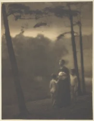 Evening—Mother and Boys