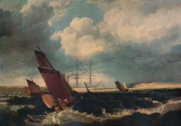 Guardship off the Nore, c. 1844