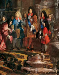 Louis XIV Receiving Submission, Doge of Genoa (detail)