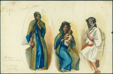 Bedouin Charcoal Burners, Mount Carmel, Near Haifa, 1873