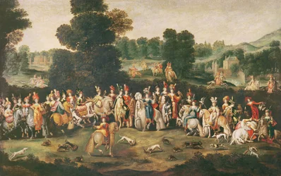 The Duchess of Lorraine Hunting