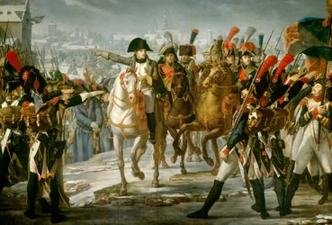 Emperor Napoleon I Haranguing the 2nd Corps of the Great Army on the Bridge of Lech
