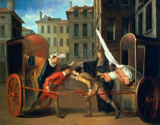 The Two Coaches, a scene added to the comedy 