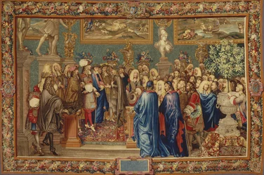 An Audience Granted by Louis XIV to the Count of Fuentes at the Louvre, 24th March 1662, ca. 1730