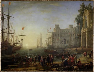 Port with a Villa