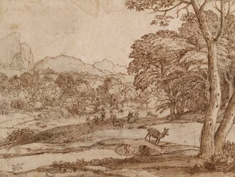Landscape with a Herd of Deer