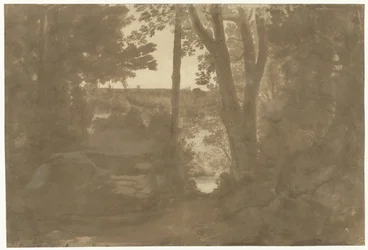 Landscape with View through Trees