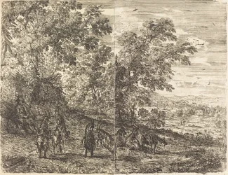 Shepherd with Goats