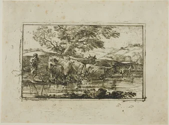 The Herd at the Watering Place